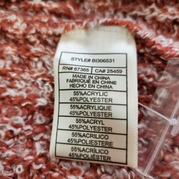 BB Dakota Steve Madden Odetta Open Cardigan Rust New With Tags Women's Size S - Picture 13 of 15